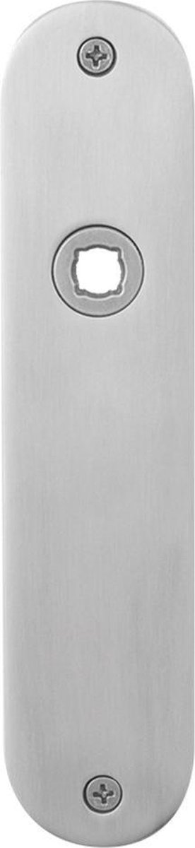 GPF Plaatschild afgerond zonder veer 181x41x2mm WC55/8 normale knop