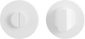 Toiletgarnituur - Wit - RVS - GPF - Binnendeur - GPF8911.40 50x8mm stift 5mm wit grote knop