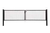 Napoli dubbele poort H 150 x L 2x150cm zwart