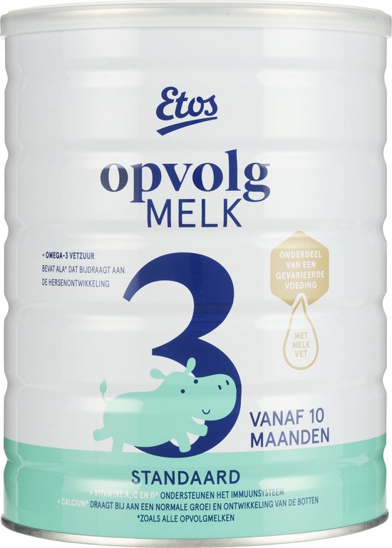 Etos 3 Opvolgmelk Voordeelverpakking - flesvoeding - vanaf 10 maanden - 3 x 800 gram