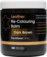 Leer Balsem -Kleur : Donker Bruin / Dark Brown - Kleur Herstel en Beschermen van Versleten Leer en Lederwaar – Leather Re-Colouring Balm