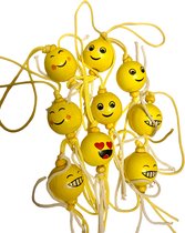 Gelukspoppetjes Smileys Emoticons bolletjes 10 stuks