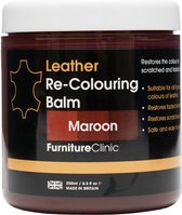 Leer Balsem -Kleur : Maroon - Kleur Herstel en Beschermen van Versleten Leer en Lederwaar – Leather Re-Colouring Balm