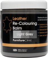 Leer Balsem -Kleur : Licht Grijs / Light Grey - Kleur Herstel en Beschermen van Versleten Leer en Lederwaar – Leather Re-Colouring Balm