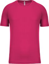 Herensportshirt 'Proact' met ronde hals Fuchsia - L