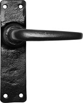 Deurkruk op schild - Smeedijzer zwart - Gietijzer - Ten Hulscher - Binnendeur - KP2456 deurklink op blind