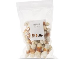 Petstyle Living Geknoopt Bot met Kip - 7,5cm - 25 Stuks - Hondensnacks - Kauwbot - Knopen