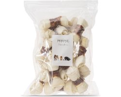 Petstyle Living Geknoopt Bot met Eend - Hondensnacks - 11cm - 20 Stuks - Kauwbot - Knopen