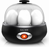 Kicinn Eierkoker - Eierkoker electrisch - Geschikt voor 7 eieren - Zwart