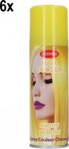 6x Haarspray geel 125 ml