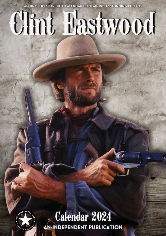 Clint Eastwood Calendrier 2024 A3