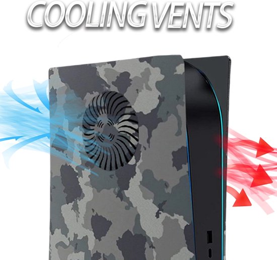 Faceplates Geschikt voor PlayStation 5 Disk Edition Camo Console