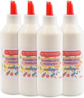 Colle artisanale 250 ml par bouteille - 1000 ML quatre bouteilles - Colle universelle pour l'artisanat - Colle artisanale pour les enfants - Abordable et polyvalente