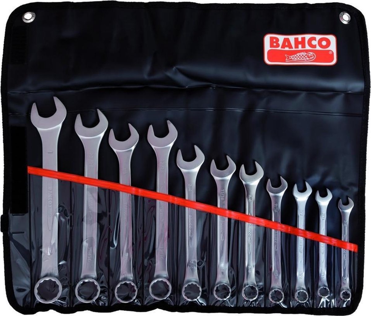 Bahco 111Z/11T Ring-steeksleutelset 11-delig Sleutelbreedte (metrisch) 8 - 76 mm Sleutelbreedte (inch) 1/2 - 15/16