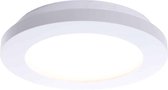 Witte plafondlamp Anne | 1 lichts | wit | kunststof / metaal | Ø 17 cm | hal / badkamer lamp | modern design