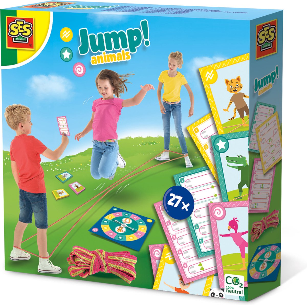 Jeu de voyage SES Jump! Élastiques Animaux