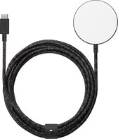 NATIVE UNION, Magnetische oplader Geschikt voor Apple iPhone 12 Draadloze Qi met USB-C-kabel 3 meter 15W, Zwart