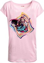 Marvel Thor - Retro Print Dames T-shirt - S - Roze