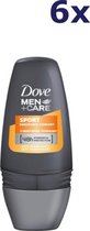 6x Dove Deo Roll-on Homme - Soin Sport 50 ml