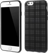 Zwart geruit iPhone 6 TPU hoesje