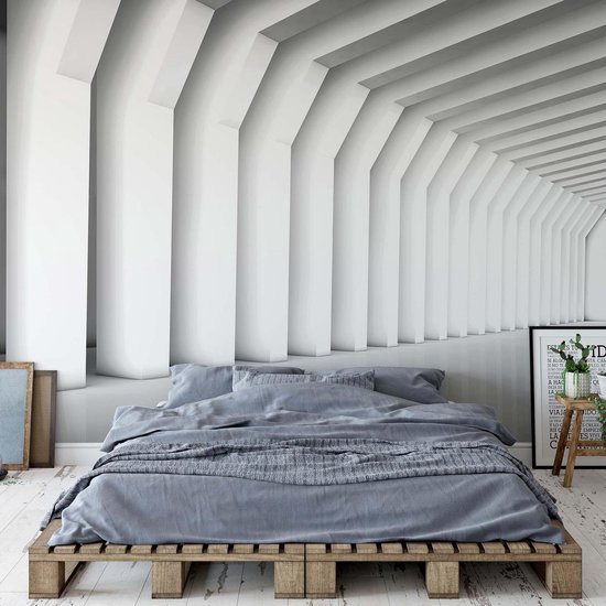 Papier peint Monochrome abstrait moderne | XXL - 312 cm x 219 cm | Polaire 130g / m2