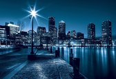 Fotobehang City Boston Skyline | PANORAMIC - 250cm x 104cm | 130g/m2 Vlies