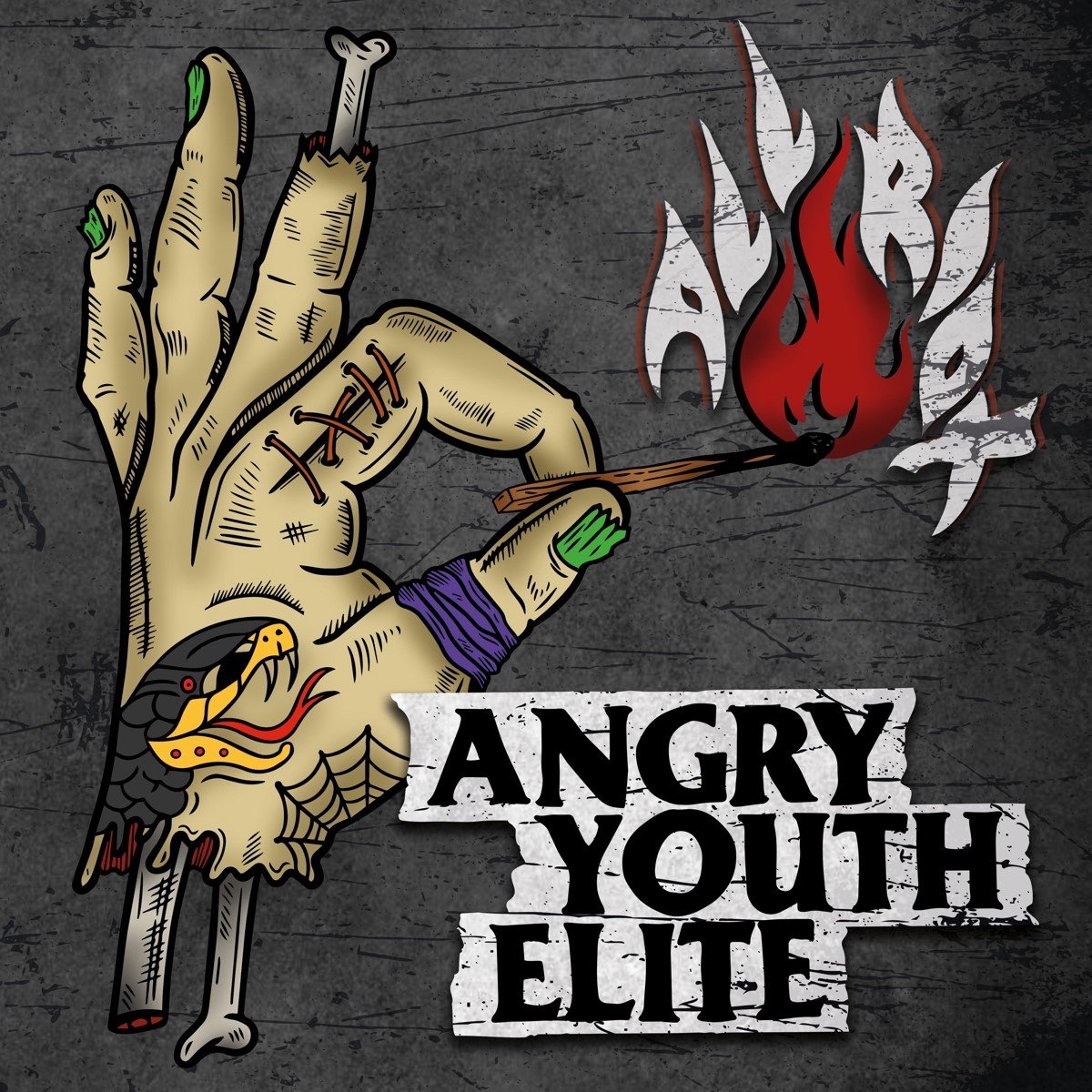 Angry Youth Elite - All Riot (LP) (Coloured Vinyl)