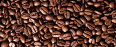 Fotobehang Coffee Beans  | PANORAMIC - 250cm x 104cm | 130g/m2 Vlies