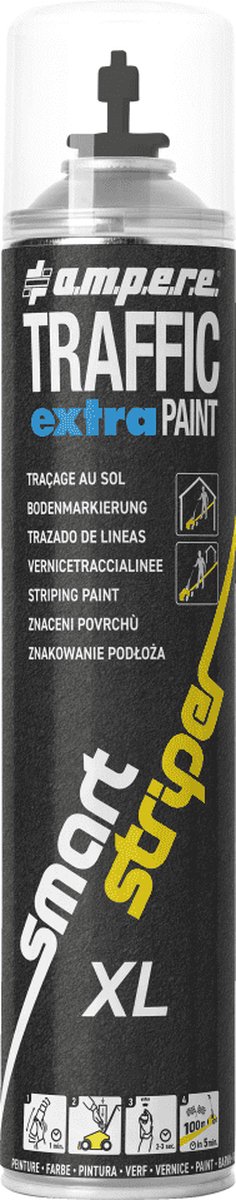 Ampere Traffic extra markeerverf, zwart, 750 ml 1 stuk