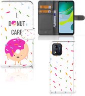 Smartphone Hoesje Motorola Moto E13 4G Bookcase met Quotes Donut Cadeautjes voor Meisjes