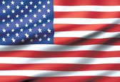 Fotobehang Flag United States USA | XXXL - 416cm x 254cm | 130g/m2 Vlies