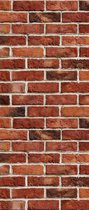 Fotobehang Brick Wall | DEUR - 211cm x 90cm | 130g/m2 Vlies