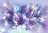 Fotobehang Flowers Nature Purple | XXL - 312cm x 219cm | 130g/m2 Vlies