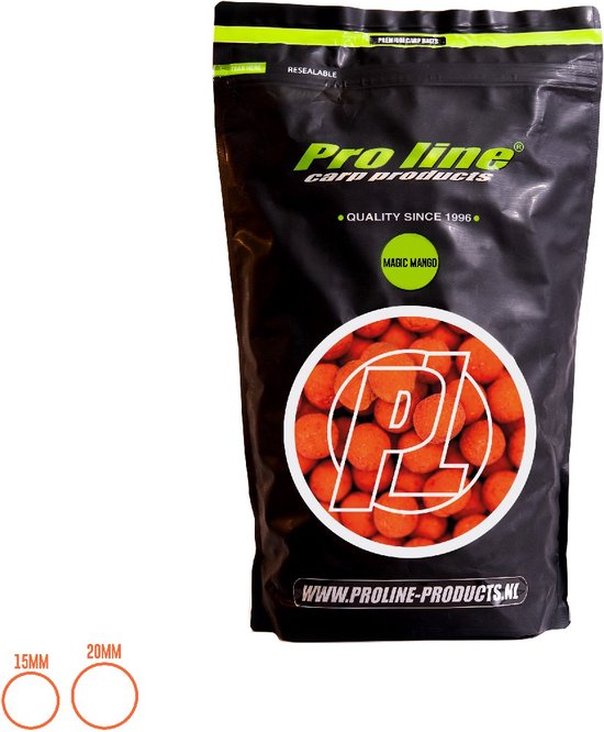 Pro Line - Magic Mango - Boilie - 15mm - 5kg van Pro Line — afbeelding 2