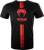 Venum T-Shirt Logos Zwart/Rood Small