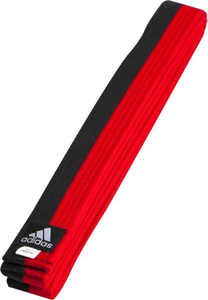 adidas Taekwondo Poomband Zwart/Rood 260cm