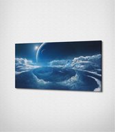 Futuristic Spaceship Canvas