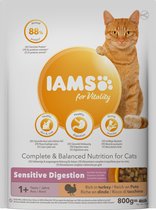 Iams Cat adult Sensitive Digestion Turkey 800 gr