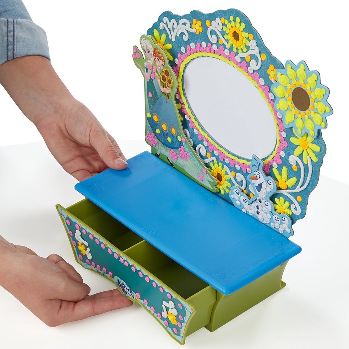 Hasbro Dohvinci Frozen kaptafel - fotolijstje en knutselset - 4 stuks - met glinsterende Deco Pop tube voor sneeuw en ijs effecten — afbeelding 14