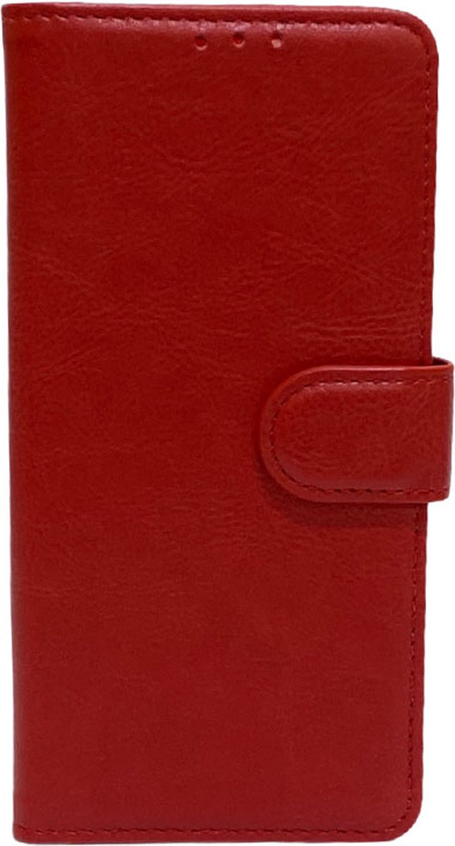 Geschikt voor Galaxy S23 Bookcase Telefoon hoesje Stevige Portemonnee Wallet Case – Pasjeshouder - Kunstleer – Rood