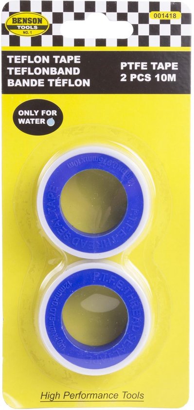 KOTARBAU Lot de 10 rubans téflon blancs - Filetage PTFE - 10 m