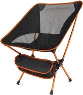 RAMBUX® - Strandstoel - Campingstoel - Oranje - Strand & Camping - Kampeerstoel Compact Opvouwbaar & Lichtgewicht - Vouwstoel met Opbergtas