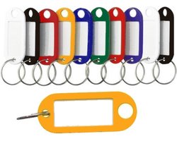 Gekleurde sleutellabels / sleutelhangers - 10 delig - Gratis Verzonden
