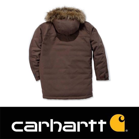 Jas Carhartt Men Quick Duck Sawtooth Parka Dark Canyon Brown