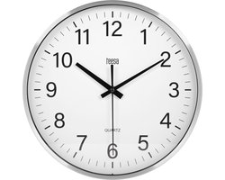 Teesa TSA0036 - Wandklok - 30 cm - zilver