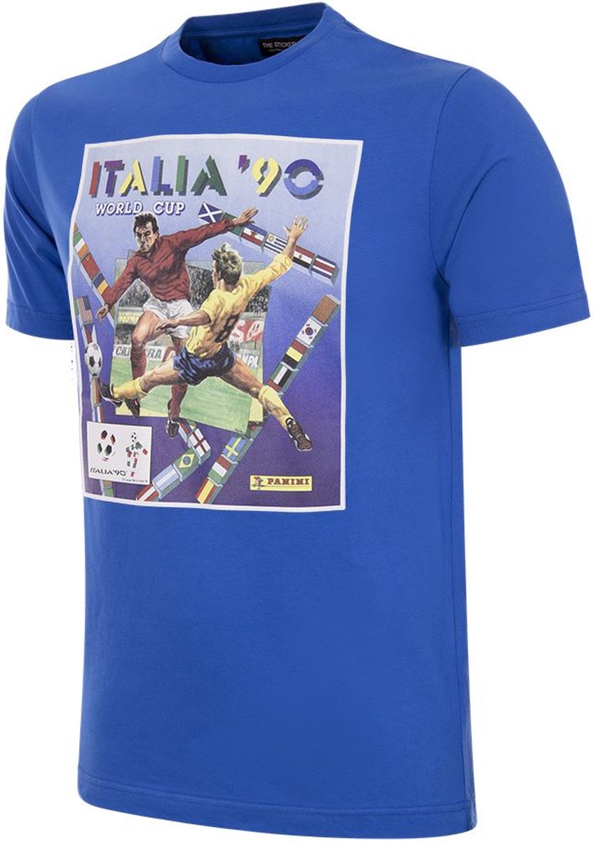 COPA - Panini FIFA Italië 1990 World Cup T-shirt - XS - Blauw