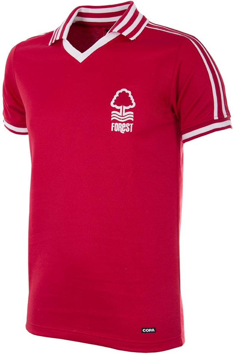 COPA - Nottingham Forest 1976-1977 Retro Voetbal Shirt - S - Rood