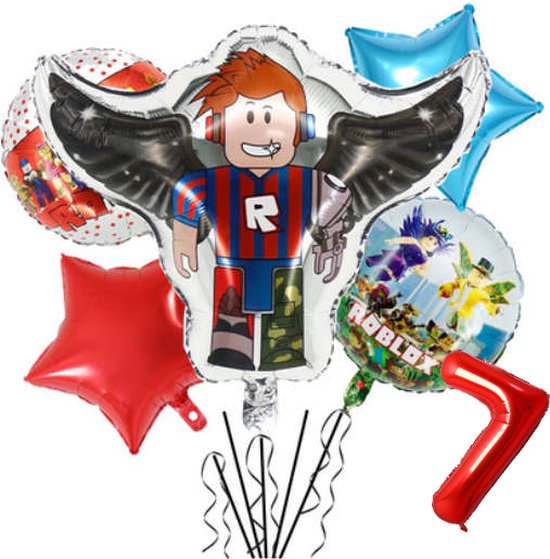 Roblox ballon set - 54x52cm - Folie Ballon - Roblox - Game - Gaming - Themafeest - 7 jaar - Verjaardag - Ballonnen - Versiering - Helium ballon