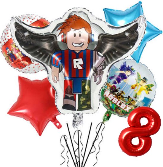 Roblox ballon set - 54x52cm - Folie Ballon - Roblox - Game - Gaming - Themafeest - 8 jaar - Verjaardag - Ballonnen - Versiering - Helium ballon