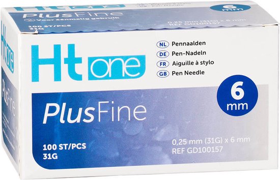 Foto: Ht one plusfine pennaalden 6 mm 31g 100 stuks ht one